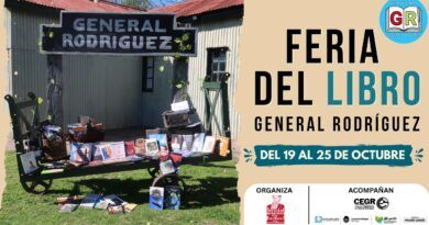 La Feria del Libro 2026 en General Rodríguez en octubre