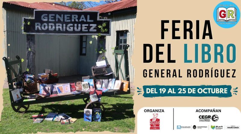La Feria del Libro 2026 en General Rodríguez en octubre