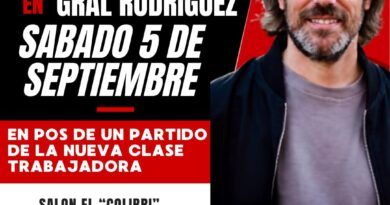 Nicolás Del Caño en General Rodríguez
