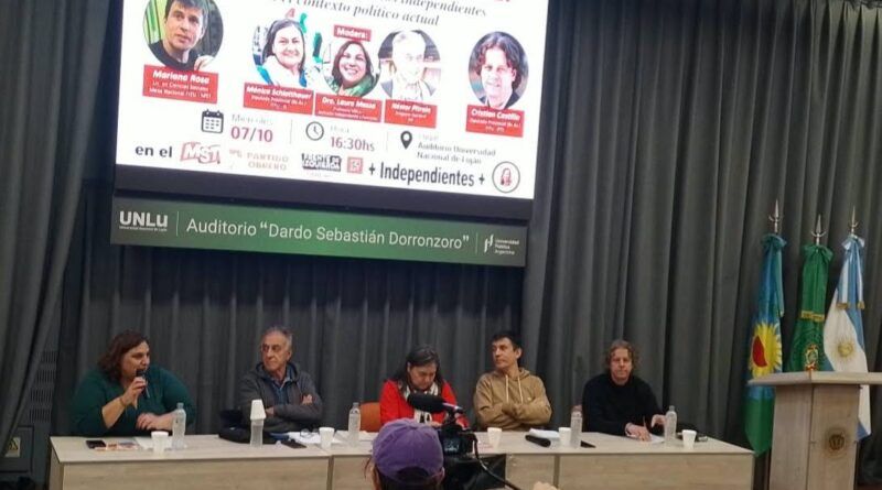 El FIT-U y un debate en la UNLu sobre el momento actual El FIT-U y un debate en la UNLu sobre el momento actual